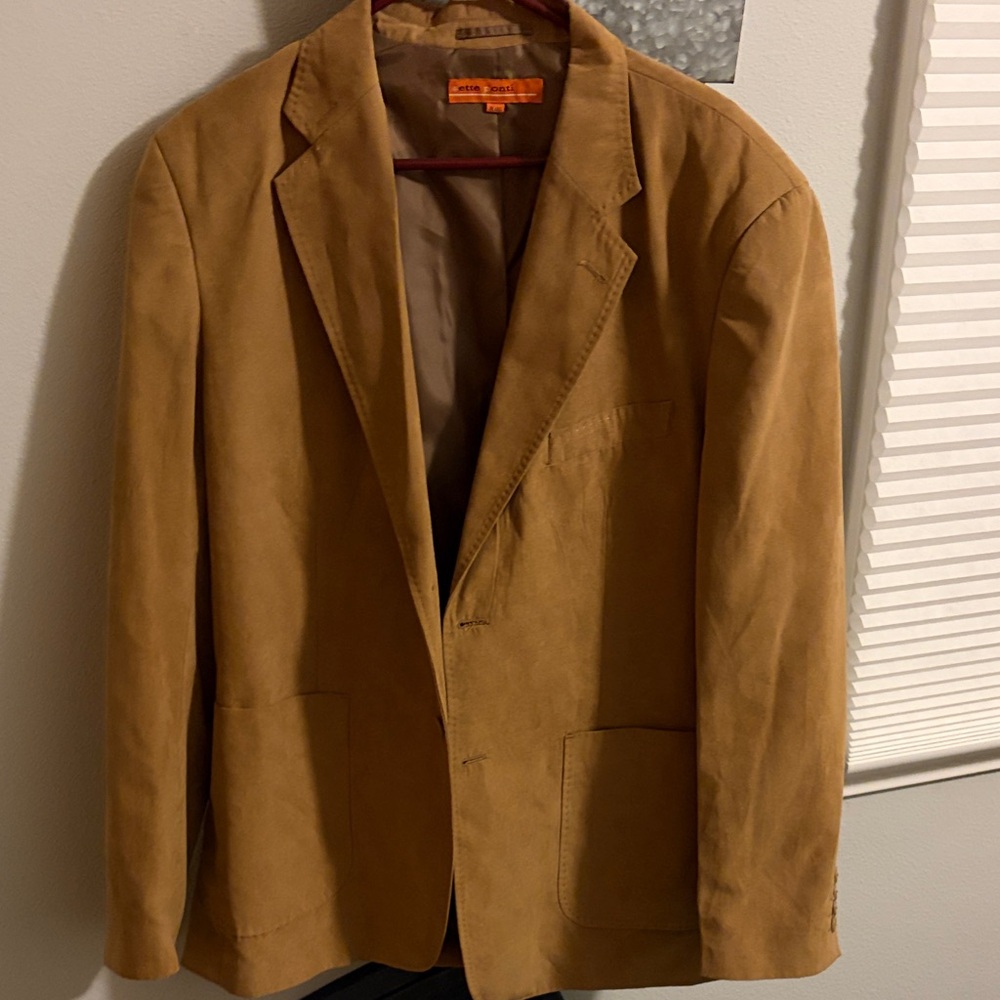 Men's Camel Suede Blazer